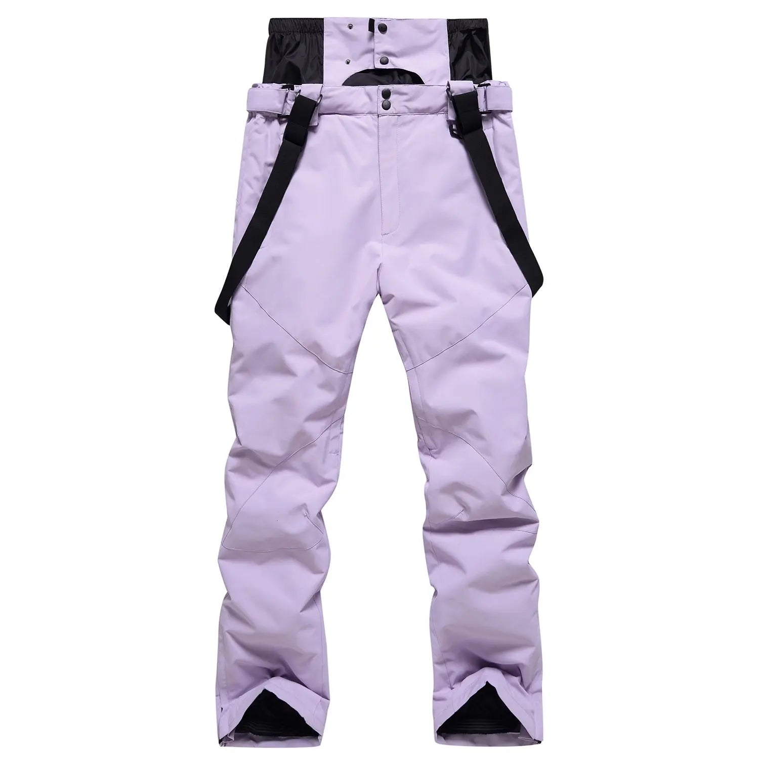 Solid Color Unisex Detachable Ski Bibs & Pants Windproof Outdoor Pants