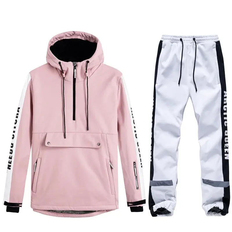 Women Ski Anorak Jacket & Jogger Pants Set