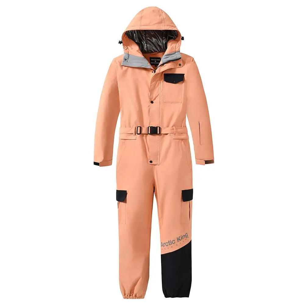 Unisex One Piece Snow Suit Winter Insulated Skiwear