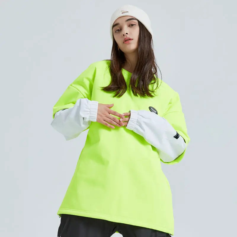 Couple Style Outdoor Ski Sweatshirt Patchwork Top