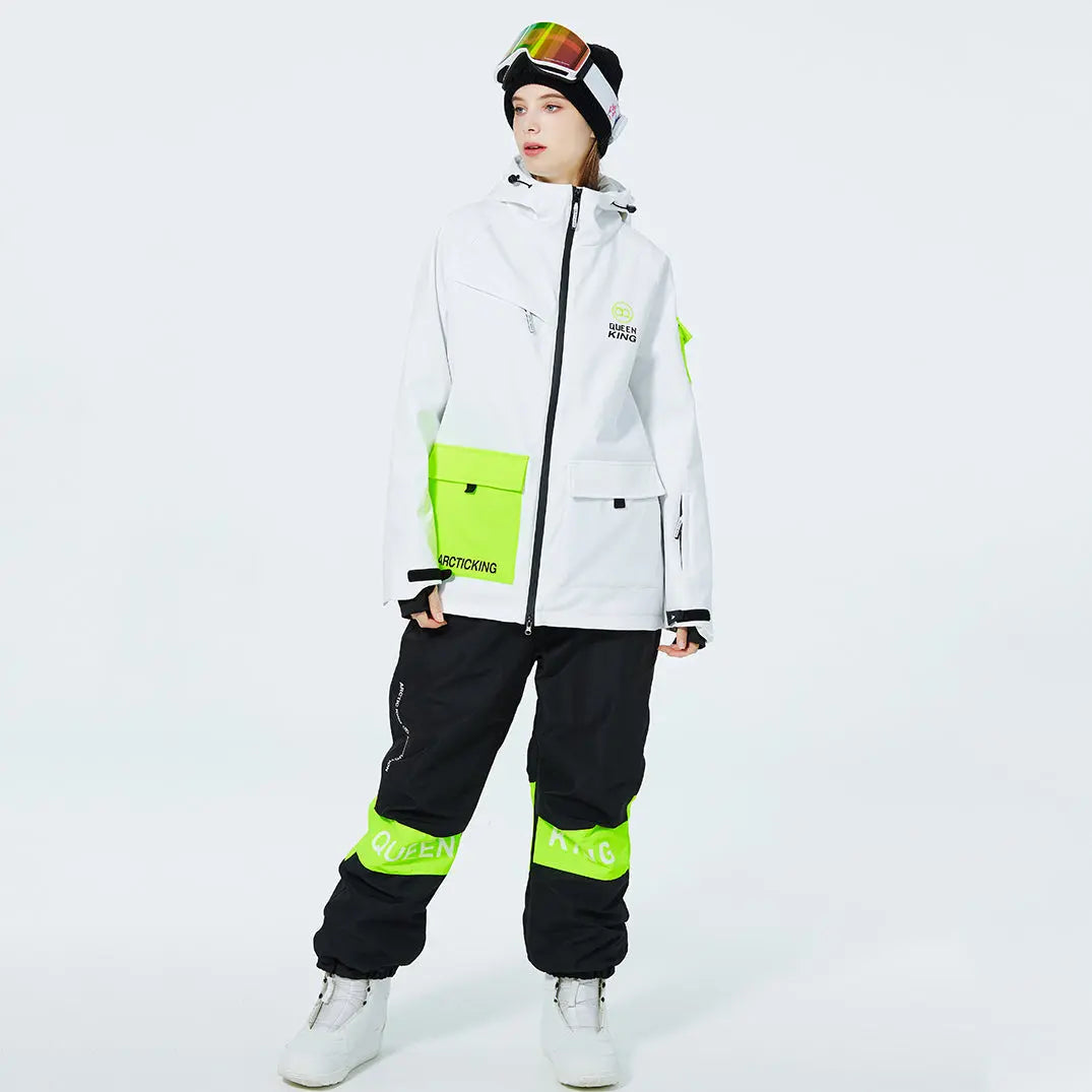 Matched Couple Ski Set Insulated Cargo Jacket & Jogger Pants