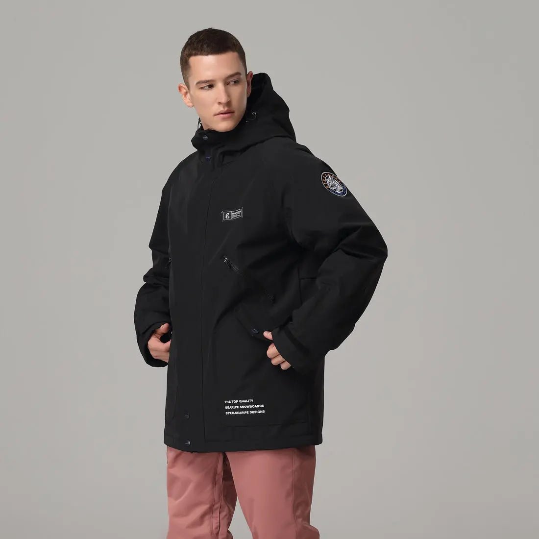 Fashion Windproof Neckline Ski Jacket&nbsp;Insulated Winter Coat
