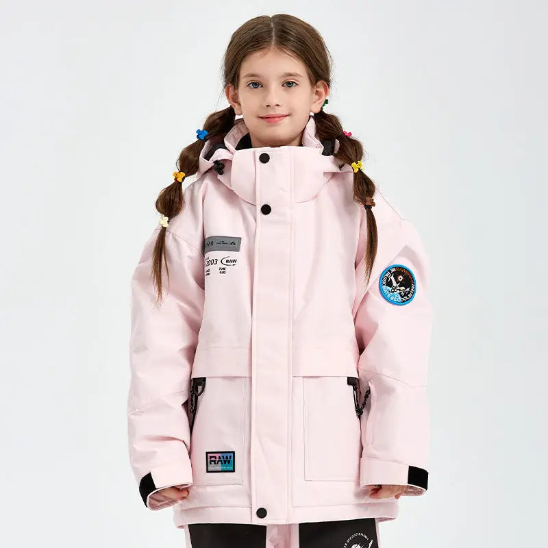 Kids Outdoor Insulated Snow Jacket&nbsp;Oversized Anorak Winter Coat