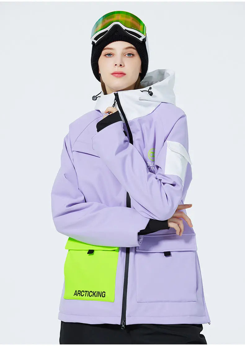 Unisex Mountain Adventure Snow Jacket&nbsp;Side Zipper Design Snow Coat