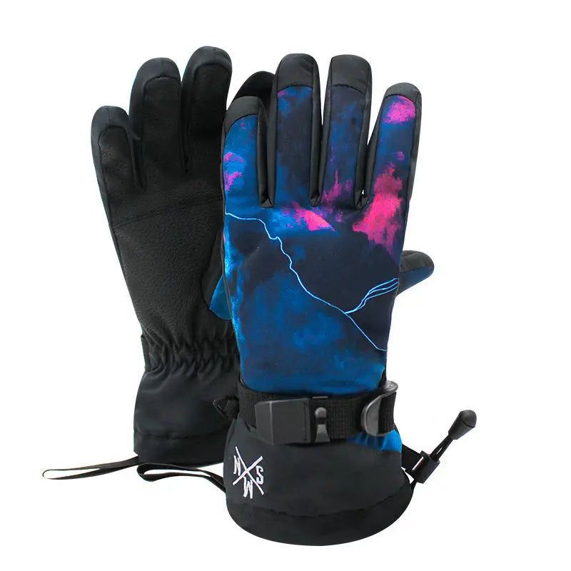 Hotian Unisex Ski Gloves with Touchscreen Waterproof