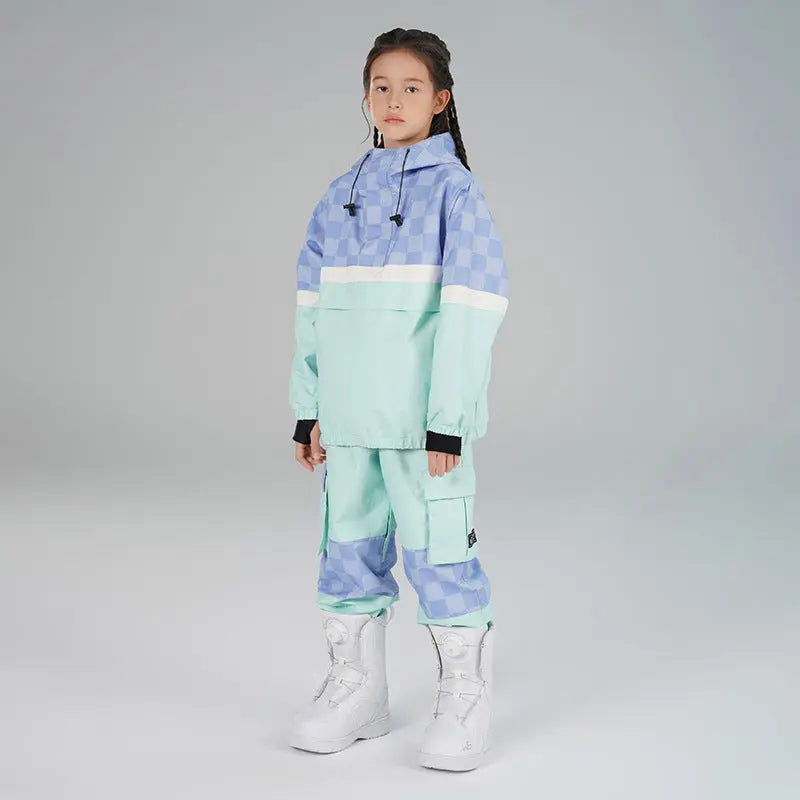 Kids' Hooded Insulated Snowboard Jacket and Snow Pants