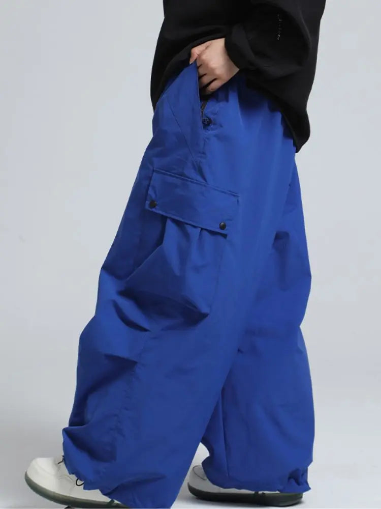 Adult Baggy Cargo Snowboard Pants Oversized Outdoor Pants
