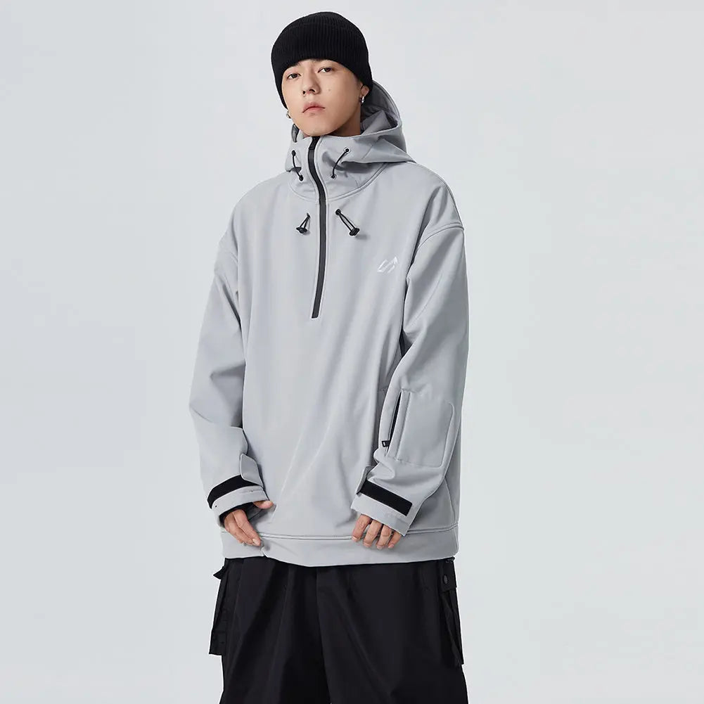 Men's Snowboard Anorak Jacket Outdoor Winter Hoodie
