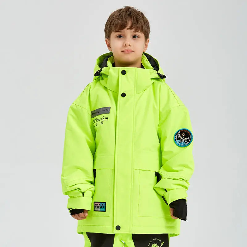 Kids Outdoor Insulated Snow Jacket&nbsp;Oversized Anorak Winter Coat