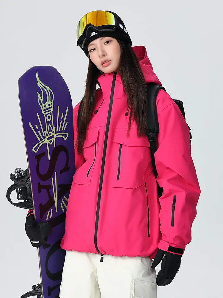 Unisex Advanture Snowboard Jacket Hooded Insulated Ski Coat