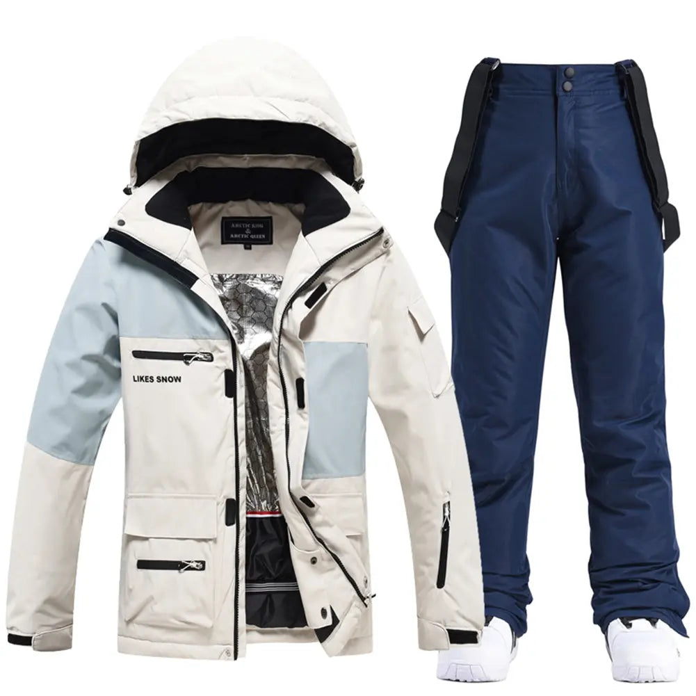Hotian Women's Snow Jacket & Bib Pants