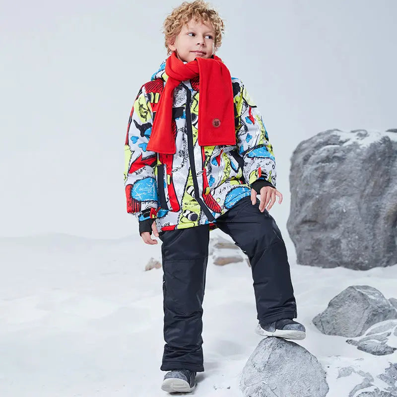 2025 Winter Outdoor Snow Jacket & Bibs Pants for Children