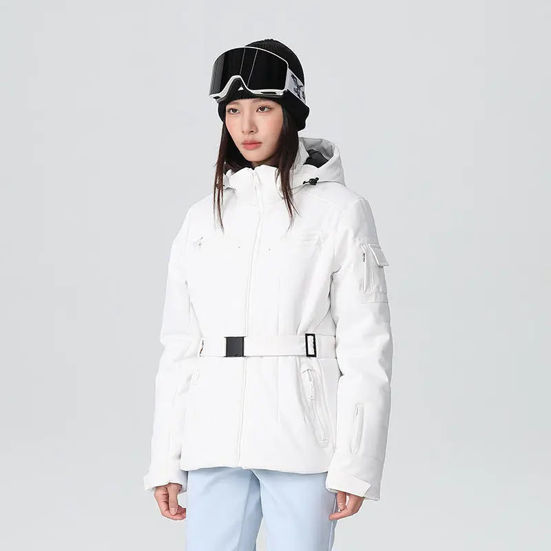 Women Chic Slim Fit Ski Jacket Best Outdoor Snow Coat for Skiiers