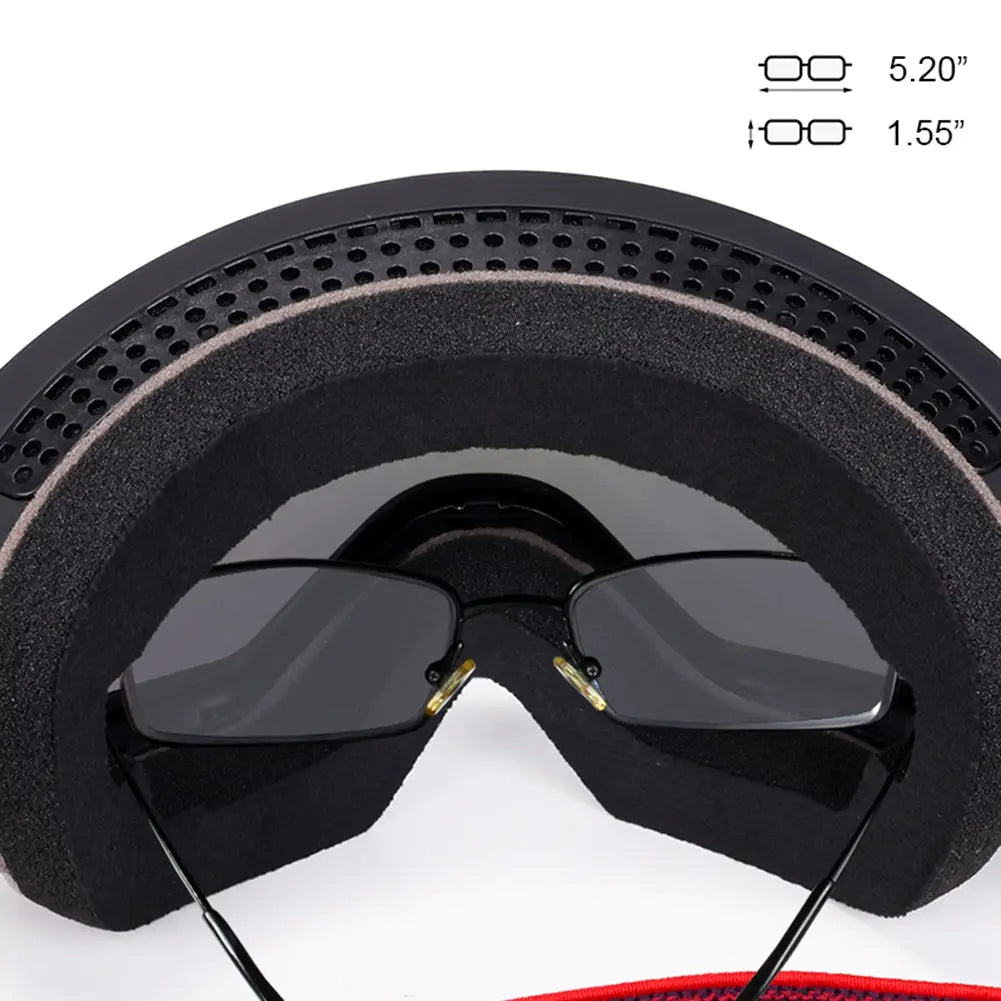 Hotian OTG Snowboard Goggles Dual-layer Lens