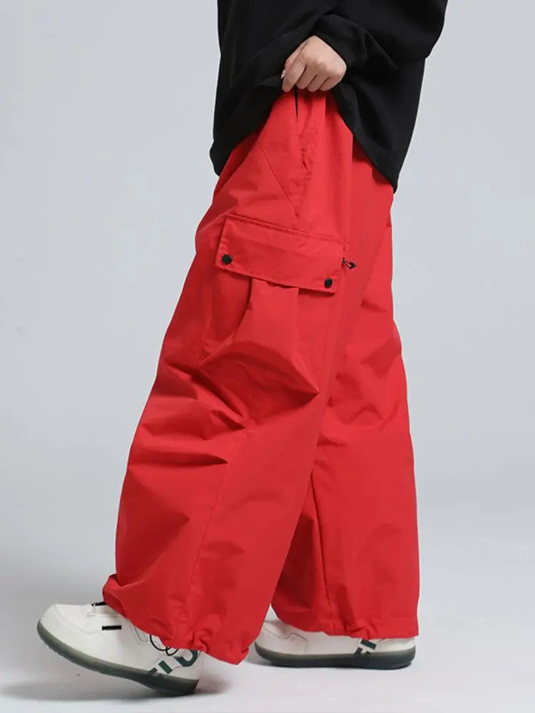 Adult Baggy Cargo Snowboard Pants Oversized Outdoor Pants