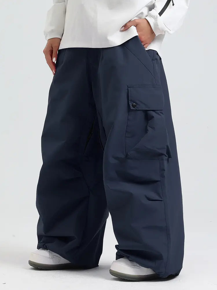 Adult Baggy Cargo Snowboard Pants Oversized Outdoor Pants