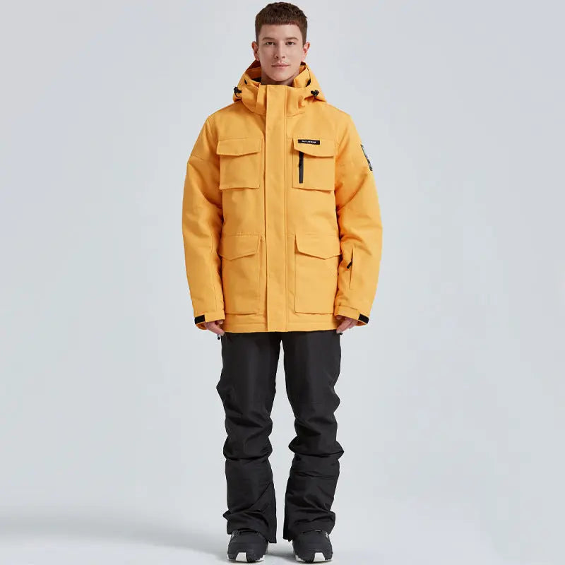 Men Plus Size Ski Snow Jackets & Pants Set