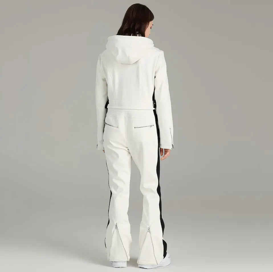 Women Ski Suit Stylish One-piece Snowsuit Jumpsuits
