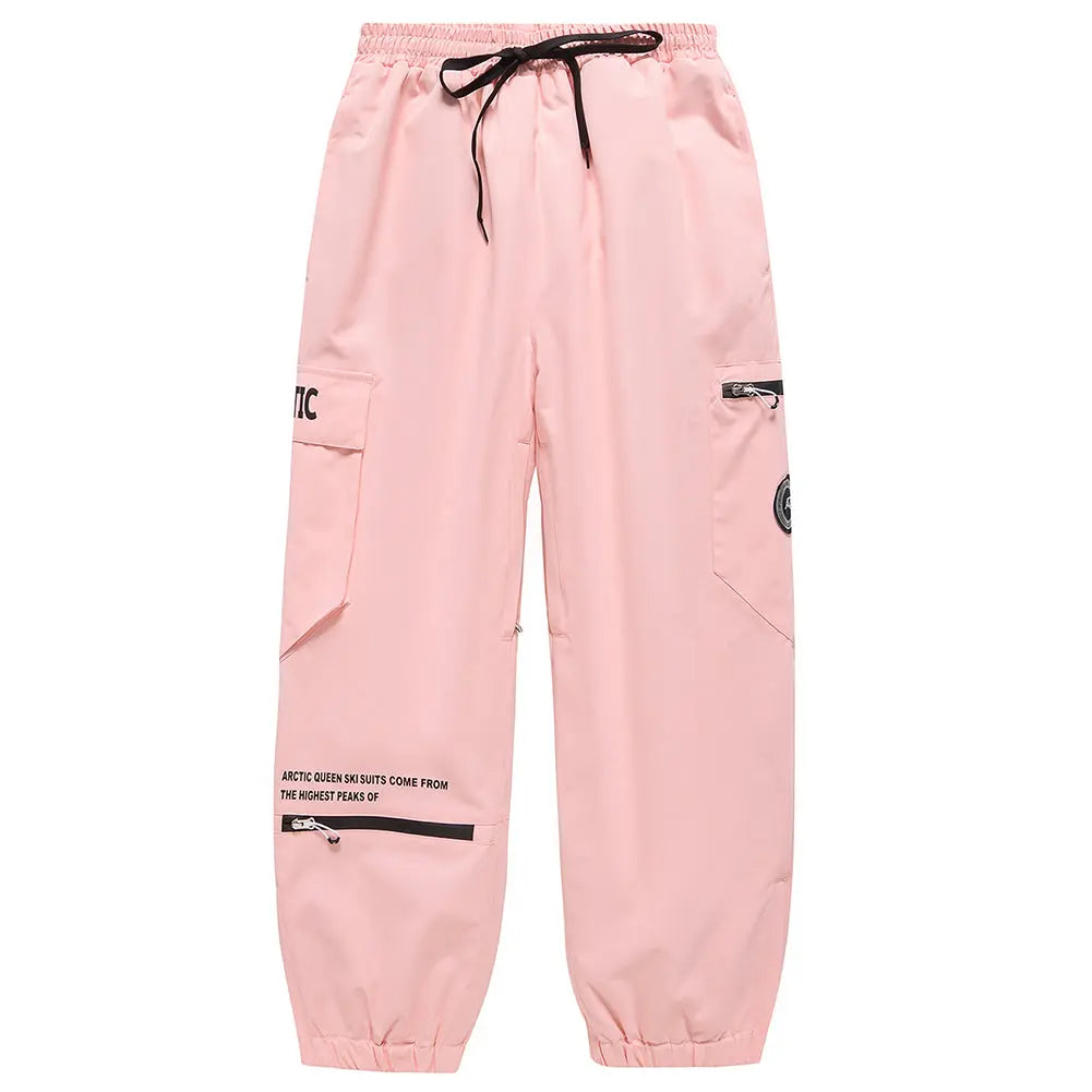 Hotian Women Skiing Snow Cargo Jogger Pants