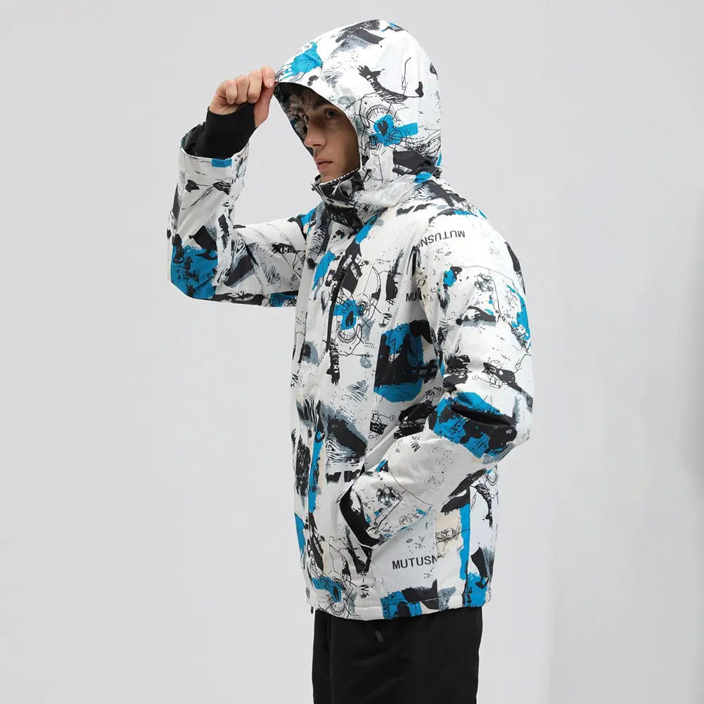 Hotian Men Insulated Skiing Snowboarding Jacket Soft Shell