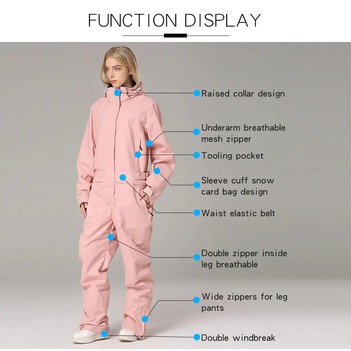 One Piece Couple Snowsuits Onesie Ski Jumpsuits