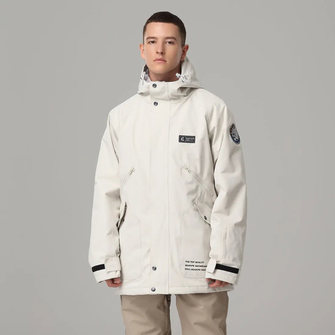 Fashion Windproof Neckline Ski Jacket&nbsp;Insulated Winter Coat