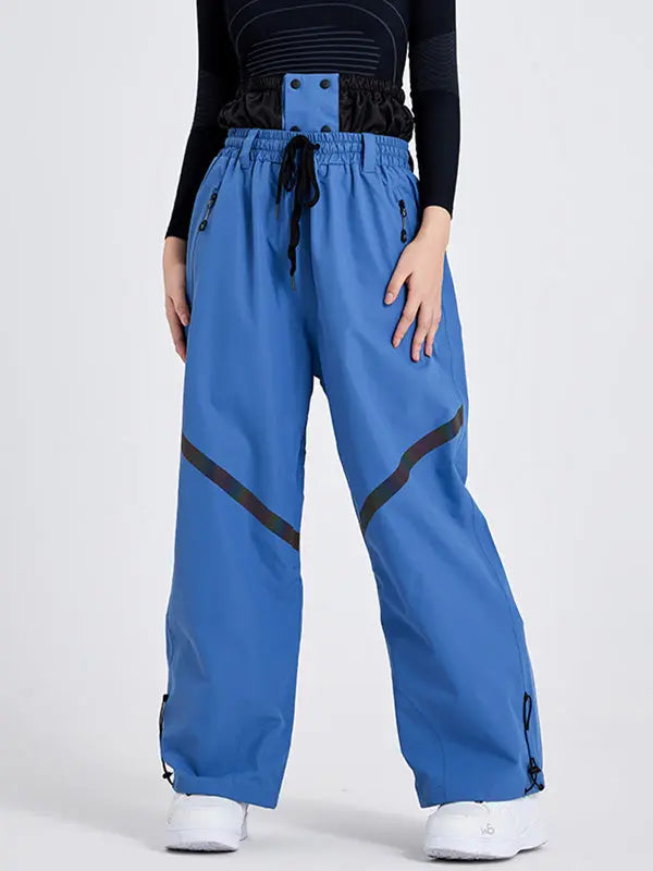Women High Waist Outdoor Baggy Snow Pants