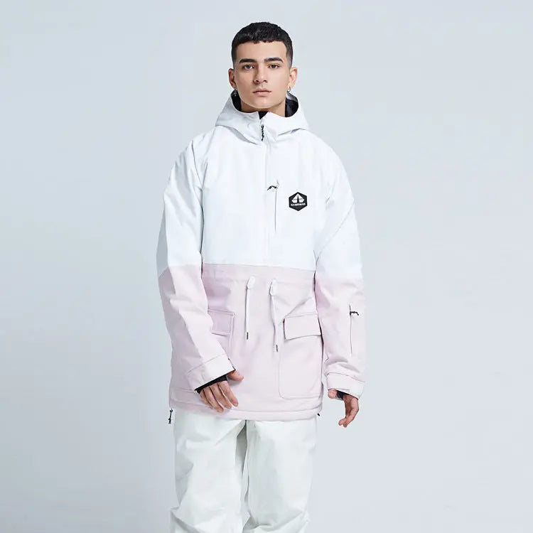 Hotian Hooded Men Snowboard Anorak Insulated Jacket