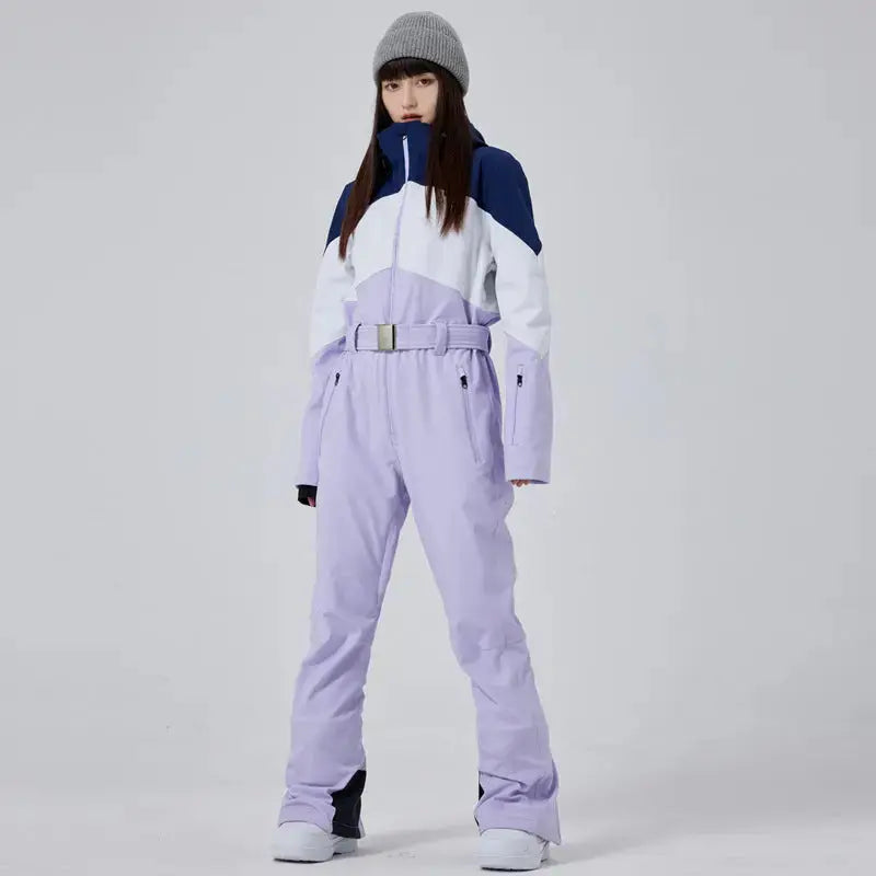 Women's Winter Snow Jumpsuit Hooded Snowwear