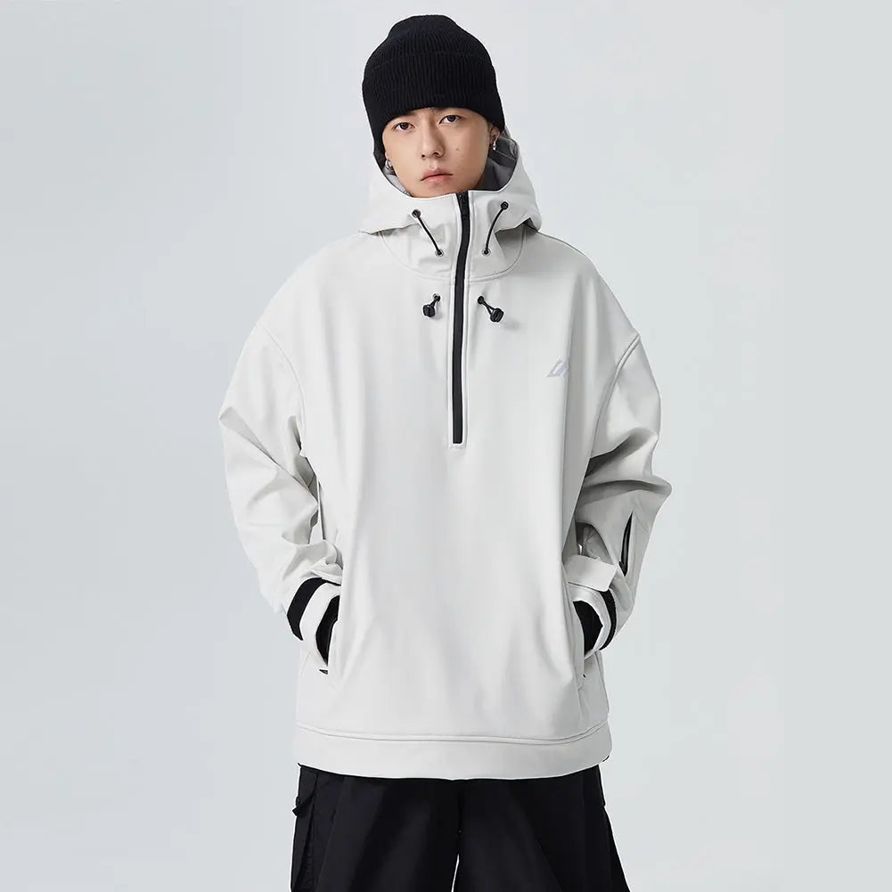 Men's Snowboard Anorak Jacket Outdoor Winter Hoodie
