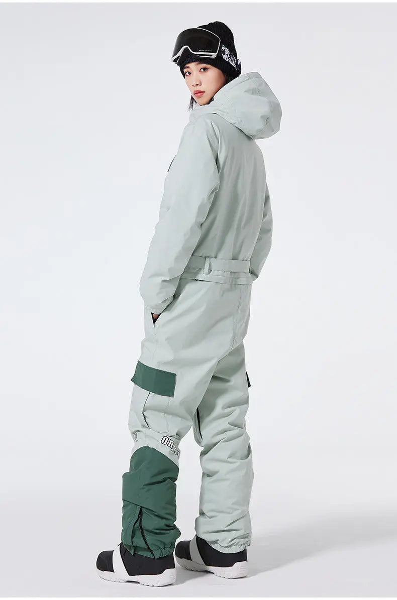 Unisex One Piece Snow Suit Winter Insulated Skiwear
