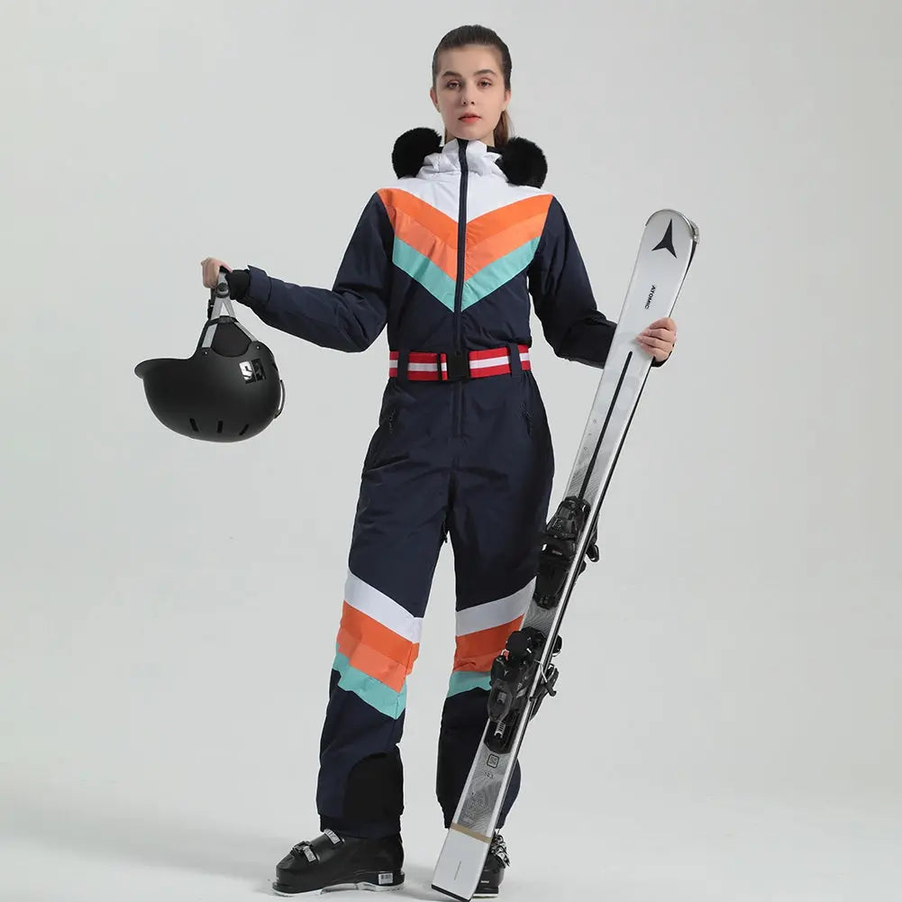 Women's Luxury One Piece Ski Suit Jumpsuits