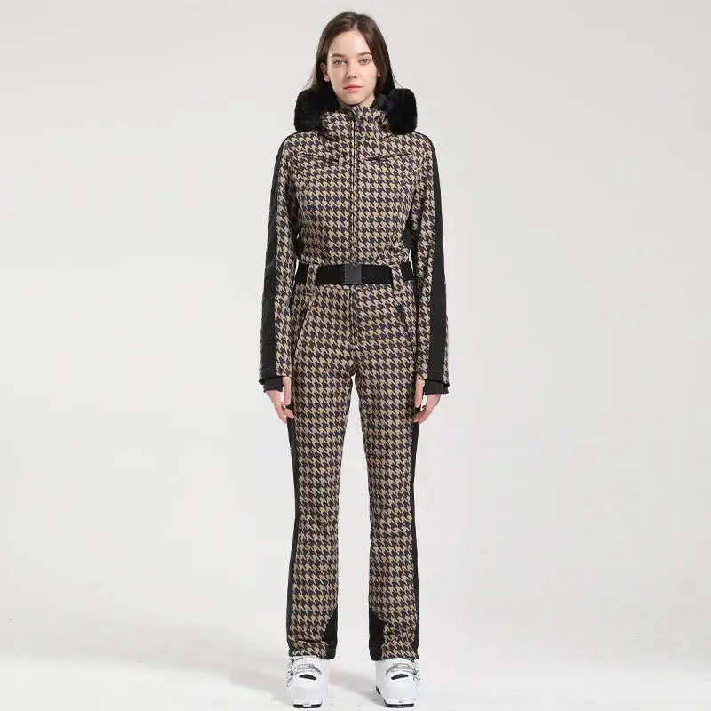 Women Chic One-piece Ski Jumpsuits Snow Outfits&nbsp;-US ONLY