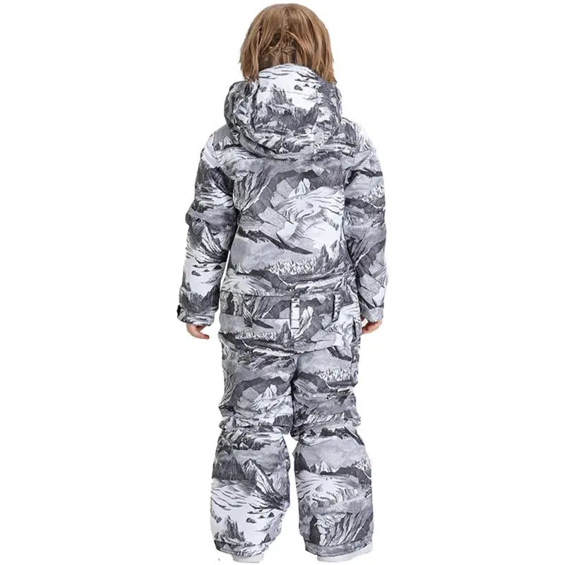 Kids One Piece Snow Suit for 3T-6T Toddler