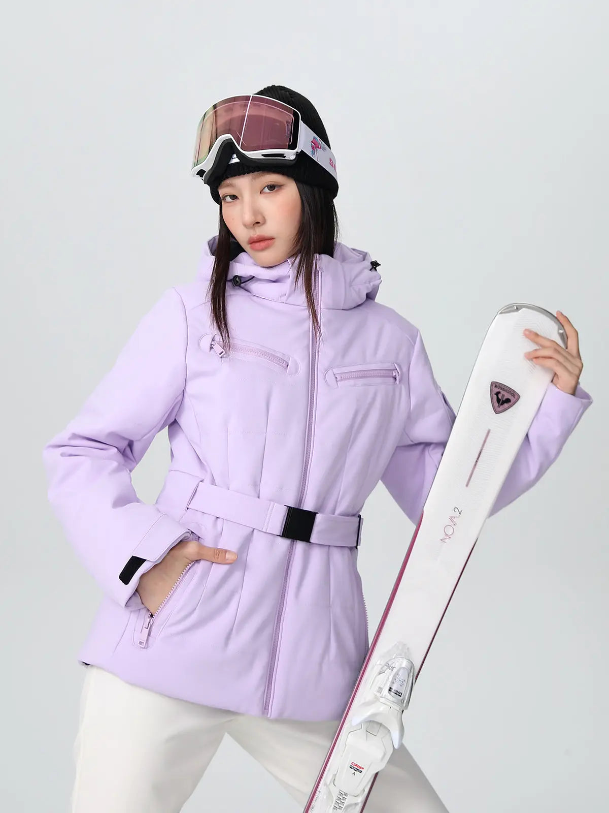 Women Chic Slim Fit Ski Jacket Best Outdoor Snow Coat for Skiiers