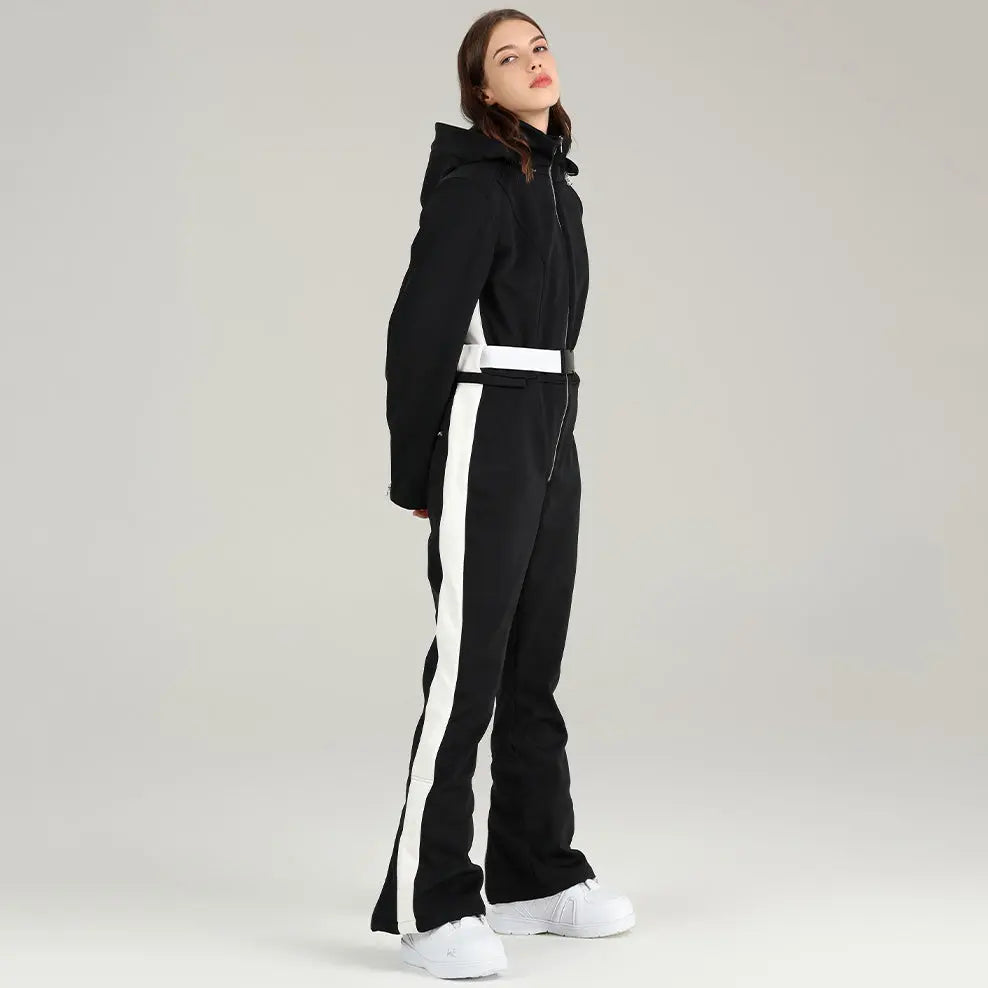 Women Ski Suit Stylish One-piece Snowsuit Jumpsuits