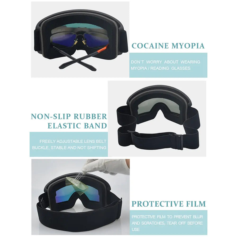 Hotian UV Protection Snow Skiing Sports Goggles
