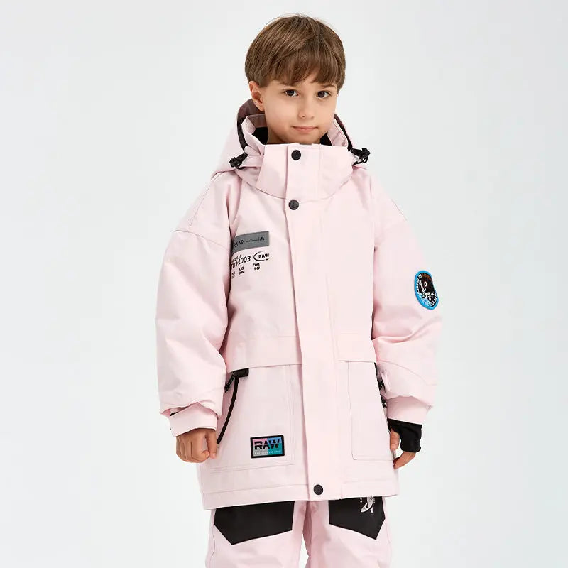 Kids Outdoor Insulated Snow Jacket&nbsp;Oversized Anorak Winter Coat