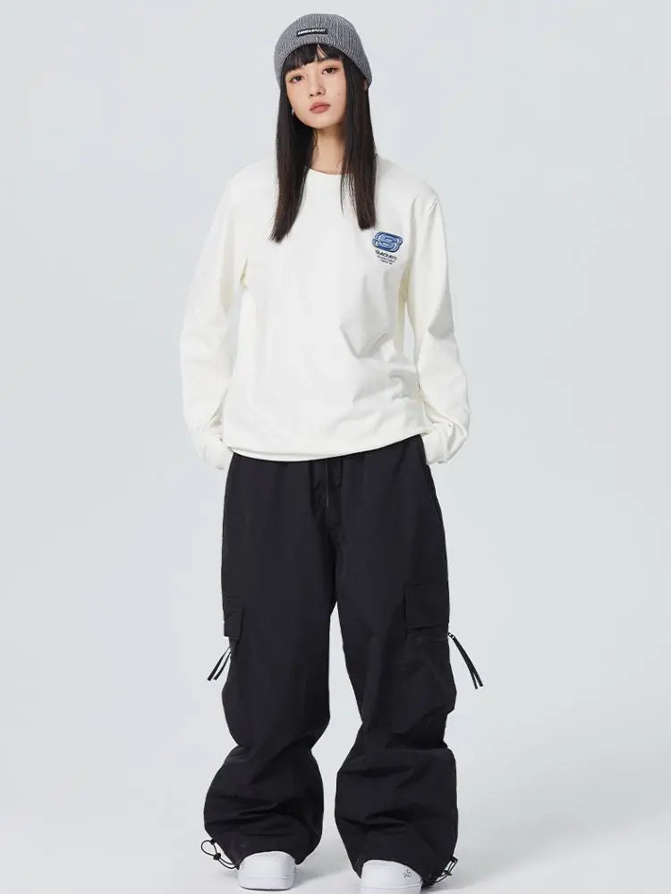 Adult Zip Pocket Baggy Cargo Snowboard Pants