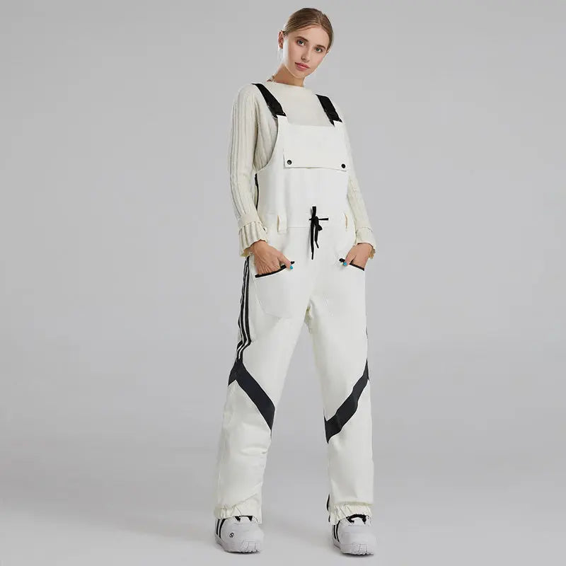Women and Men Reflective Snow Bibs & Pants&nbsp;One-piece Ski Jumpsuits