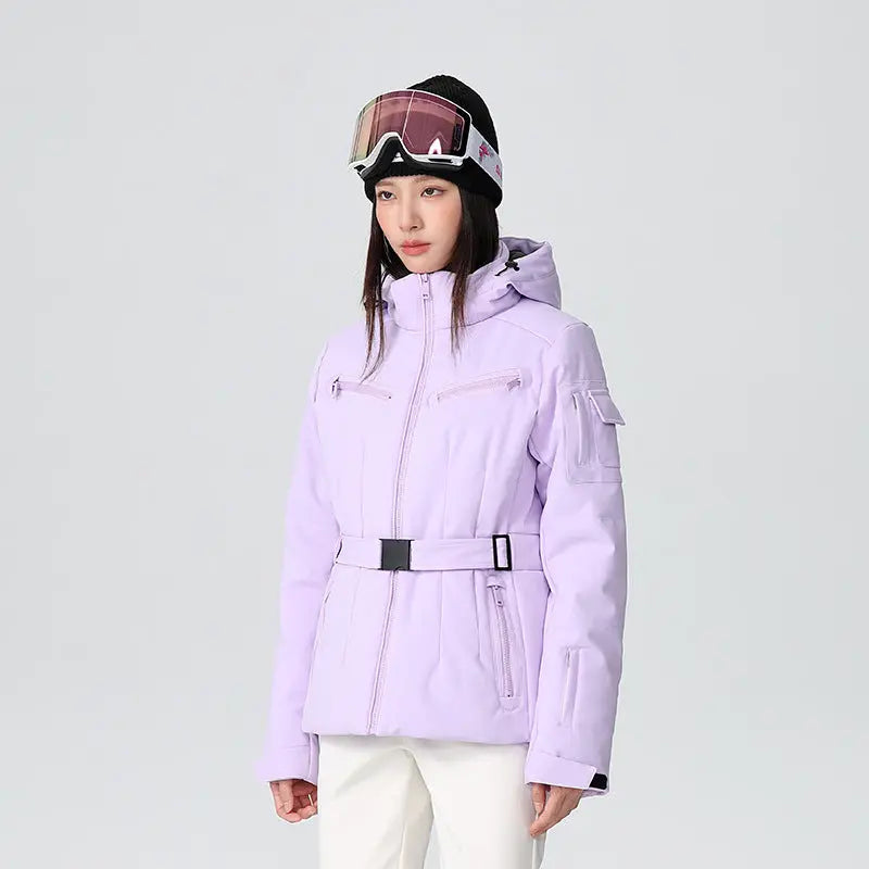 Women Chic Slim Fit Ski Jacket Best Outdoor Snow Coat for Skiiers
