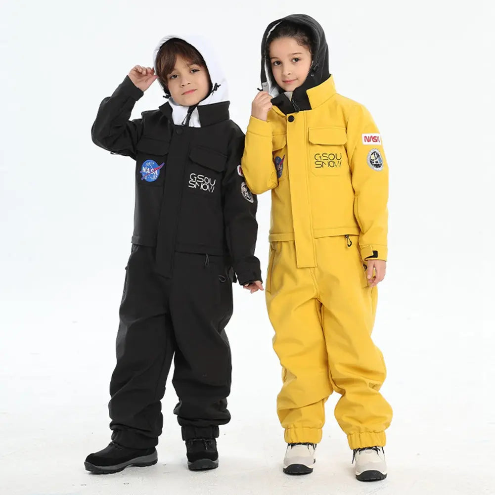 Kids One Piece Insulated Ski Snowsuits