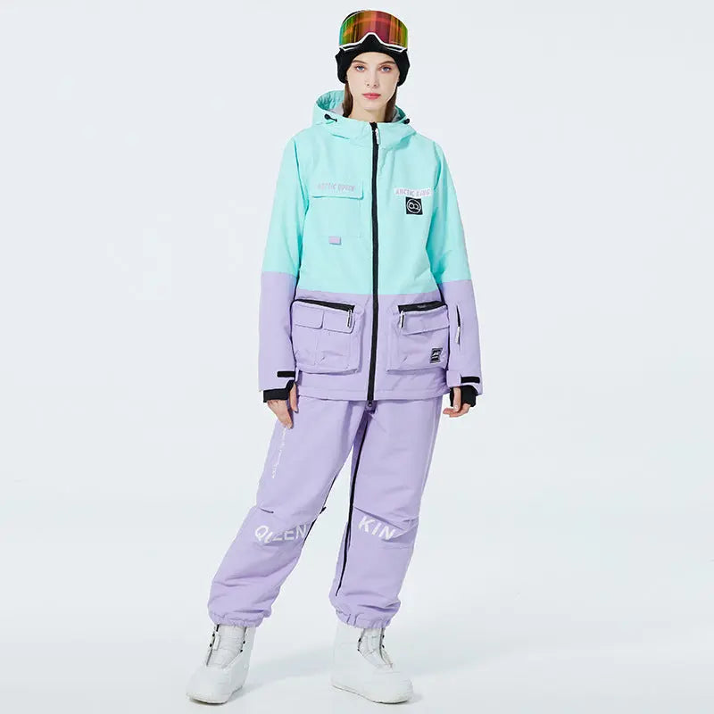 Adult Ski Insulated Cargo Jacket & Jogger Pants&nbsp;Downhill Diva Suits&nbsp;