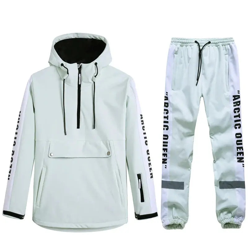 Women Ski Anorak Jacket & Jogger Pants Set