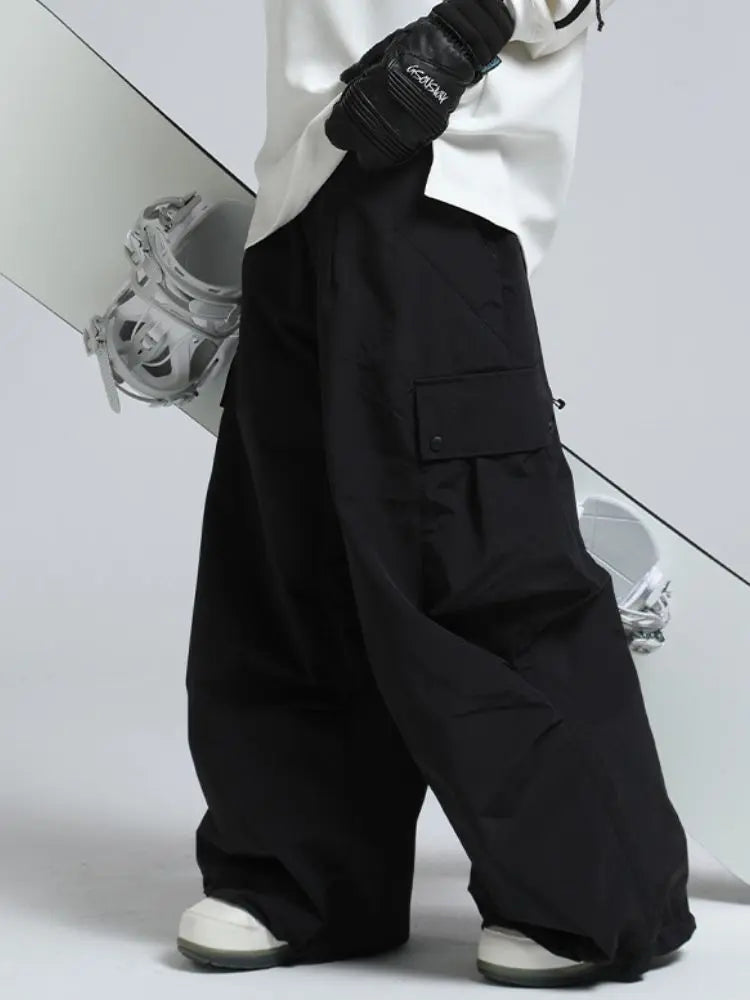 Adult Baggy Cargo Snowboard Pants Oversized Outdoor Pants