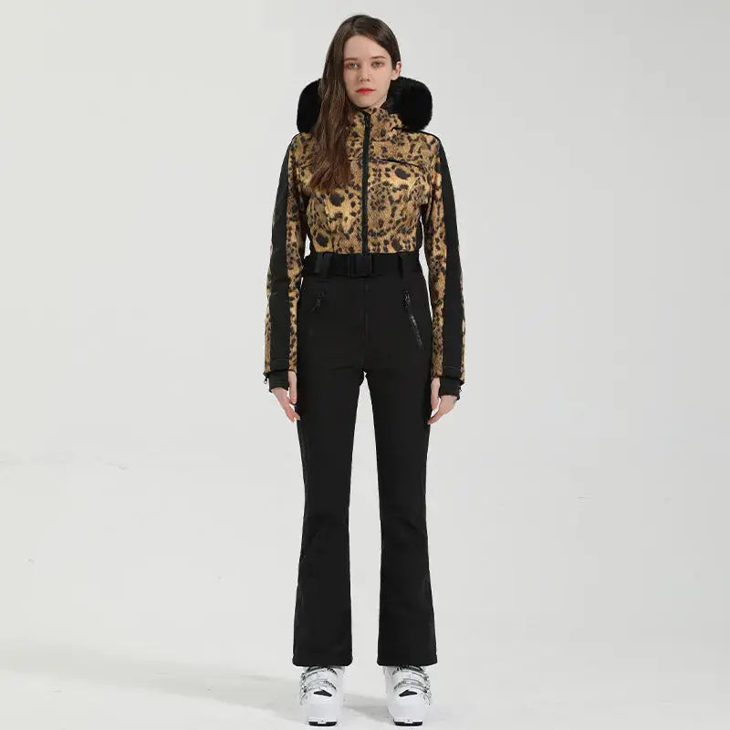 Women Chic One-piece Ski Jumpsuits Snow Outfits&nbsp;-US ONLY