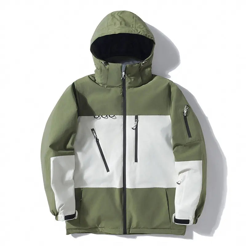 Women Men Ski Jacket Outdoor Hooded Snow Coat