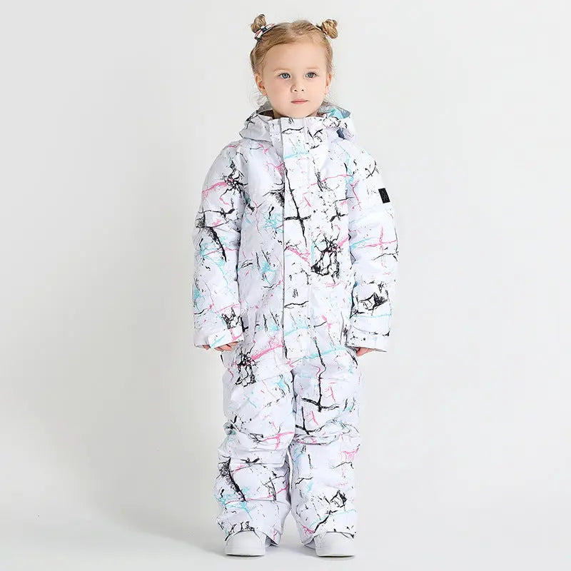 Kids One Piece Snow Suit for 3T-6T Toddler