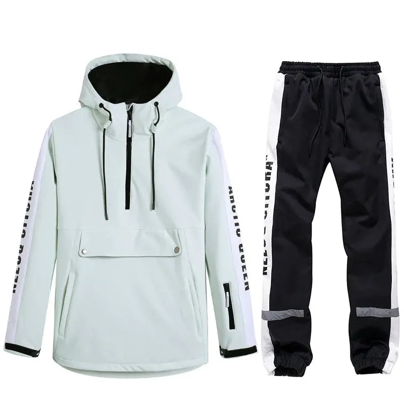 Women Ski Anorak Jacket & Jogger Pants Set