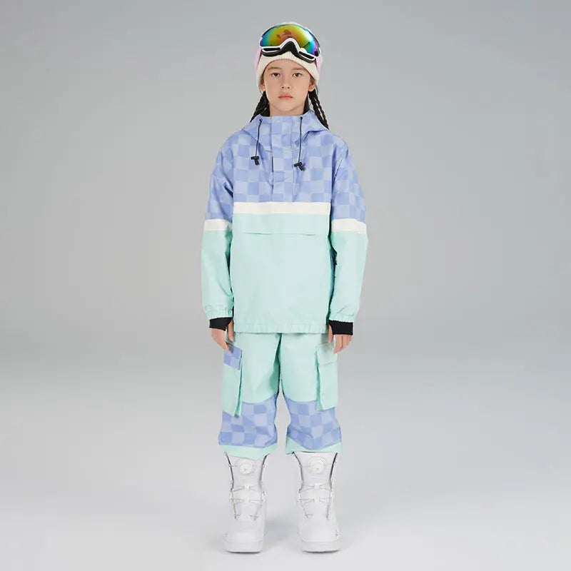 Kids' Hooded Insulated Snowboard Jacket and Snow Pants